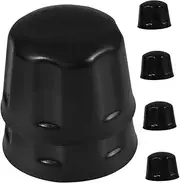 Vaguelly 4pcs Durable Rubber Rims Cover Caps for ATV and Trailer Wheel Bearings Easy Installation for Trailers Go Karts and Wheelers