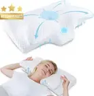 Cervical Memory Foam Pillow Contour Orthopedic Neck Pain Relief for Side Back
