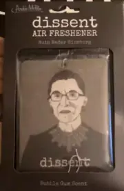 RBG DISSENT Novelty Air Freshener Ruth Bader Ginsburg Supreme Court SCOTUS