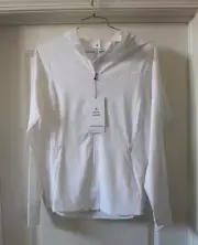 Lululemon mist over windbreaker 12 White New with Tags Zip Pockets
