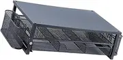 Computer Monitor Stand Riser Laptop Riser, Office Supplies, Practical, Sturdy, with Drawer, Multifunction Desk Organizer, Balck