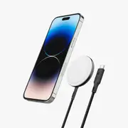 PowerArc by SPIGEN Certified MagSafe Super Fast Wireless Charger, Genuine PF2200 15W MagSafe Compatible Charging Kickstand for Apple