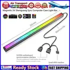 LF# ARGB LED Strip Light 5V 3Pin/Small 4Pin Diamond Magnetic Lamp Bar (Black)