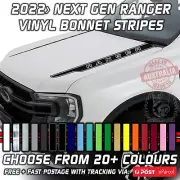 PAIR of 2022+ Next Gen Ranger, RANGER Bonnet Stripes kit Select your colour KCS