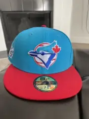 Hat Club Exclusive New Era Toronto Blue Jays 20th Anniversary Blue 7 1/4 Hat Cap
