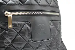 【青蘋果】Chanel COCO BACKPACK A92559 香奈兒 尼龍黑色空氣後背包 24開 #MO7