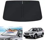 WindScreen Sun Shade for Subaru Forester 2019-2024 Blocks UV Rays Sun Visor Protector Foldable Sunshade