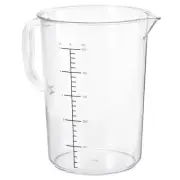 Graduated Beaker, 5000ml PC Plastic Cup Double Sided Graduations