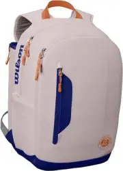 Wilson Roland Garros Premium Tennis Bag, Holds up to 9 Rackets, White/Blue