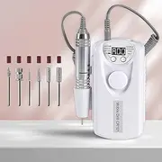 MIRAGE LAYON Professional Portable Nail Drill 30000RPM, Rechargeable Electric Nail File High Speed with Drill Bits Set, Efile Nail Drill Acrylic Nail Gel Polish Remover for Manicure Salon Home