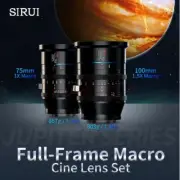 SIRUI Jupiter 75mm/100mm T2.8 Macro Cine Lenses Manual for PL Canon EF mount
