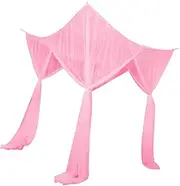 JISADER 4 Corner Post Bed Canopy Net Elegant Bed Drape for Kids Room Girls Indoor