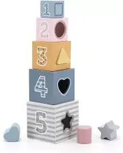 The Original Toy Company PolarB Viga Wood Toy - Nesting & Stacking Blocks 425540
