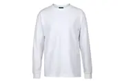 JBs Mens Plain Basic Long Sleeve T-shirt 1LS - White