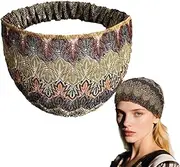 [Pejlnd] 1Pcs Thin Headbands for Women,Fashion Elastic Headwrap Boho Headdress Headbands Bohemian Hair Bands Scarf Headgear Summer Hair Accessories for Women Girls Yoga Working Out Gym Running