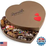 Barnetts Easter Chocolate Cookies Heart Gift Box, Mothers Day Cookie Gift Bas