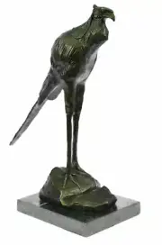 BRONZE SCULPTURE HAND MADE STATUE REMBRANDT BUGATTI STORK EXOTIC BIRD ARTWORK
