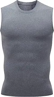 [VgueElegc] Men's Fit Running Compression Cutoff Shirts Compression Cutoff Tank Top Slim Fit Running Sleeveless Tops for Men