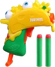 Nerf Microshot Fortnite Guaco Mini Blaster, Designed Based on Fortnite Guaco (Guaco), Includes 2 Nerf Elite Darts, Genuine Fortnite Nerf Blaster F7673