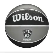 Wilson Brooklyn Nets NBA Black & Grey Full Size Basketball Ball (New)