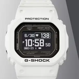 ∣聊聊可議∣CASIO 卡西歐 G-SHOCK 多功能藍芽太陽能運動電子錶 手錶-白 DW-H5600-7
