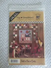 NEW Little Quilts THE HOMESTEAD Doll, Pillow, Wall Hanging QUILT PATTERNS