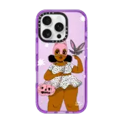 iPhone 16 Pro Impact Case Bat Girl by Mel Stringer