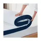 LINSY LIVING Full Mattress Topper, 3 Inches Dual Layer Firm Memory Foam for P...