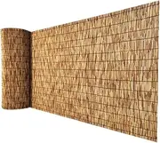 Bamboo Reed Fence, Pool Fence Panel, Privacy Screen, Decorative Fence Roll, Animal Protection Fence, Balcony Sunshade, Can Be Cut and Assembled, Secured with Zip Ties(1.53x9m(5x29.5ft))