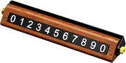 Parking Number Plate - Luminous Stop Parking Number Sign,Temporary Stop Sign, Car Phone Number Sign Plate for Cars Dashboard