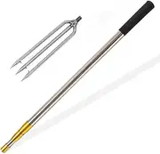 Wamlet Telescopic Fish Gaff with 1~5 Teeth Assorted harpoons Barbed, Sea and Ice Fishing Spear Gig for Hunting Fish Frog Mole - 5ft Long