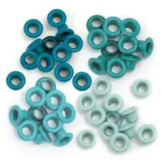 We R Memory Keepers Aqua Eyelets 60pc