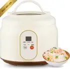 Mini Rice Cooker Steamer 1.8L Portable Nonstick Keep Warm
