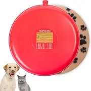 GELBESTY Pet Heating Pad Microwavable, Snuggle Pet Bed Heating Pad for Dog & Cats, Safe Pet Bed Warmer Heating Pad for Pets, Heating Pad with Fleece Cover