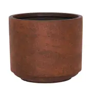 Tuscan Path 30cm Rust Harper Drum Planter