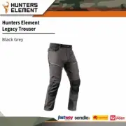 Hunters Element Mens Lightweight Water Resistant Legacy Trouser Black Grey