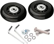 [MagiDeal] 2 Pieces Luggage Suitcase Replacement Wheels Universal Wheel Swivel Caster Rubber