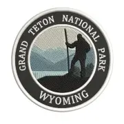 Grand Teton Wyoming Patch Embroidered Iron-on Applique Nature Badge Souvenir