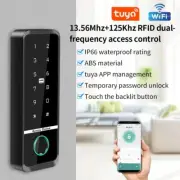 Waterproof Fingerprint Door Lock Control Keypad Dual Frequency WiFi Tuya Access