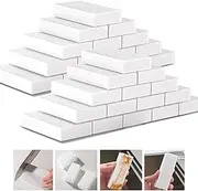 Magic Sponge Eraser, 100Pack 2X Durable White Melamine Sponge Foam Pads, All-Purpose Large Kitchen Dish Cleaning Sponge Pads, Nano Scrub Non-Scratch Sponge for Household, Bathroom, Shoe Cleaner