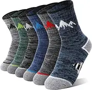 [ANTSANG] Kids Toddlers Boys Girls Merino Wool Hiking Athletic Thermal Warm Winter Socks