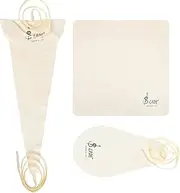 Generic Saxophone Clarinet Cleaning Tools Kit 3 Pcs Cleaning Cloth Inner Chamber Cleaning Cloth Saxophone Sax Cleaning Care Kit Musical Instrument Maintenance Tool
