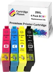 4 Pack (1BK,1C,1M,1Y) Compatible Ink for Epson 29XL for Epson Expression Home XP-235 XP-245 XP-432 XP-442