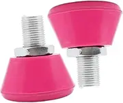 1 Pair Roller Brake Block Roller Skates Accessories Roller Skate Toe Stops Tools Stoppers T Tool for Skateboard Steel Toe Caps Toe Guards Roller Rubber Double Row Supplies
