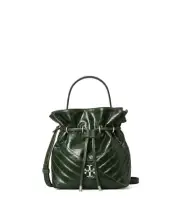 NWT TORY BURCH KIRA MINI BUCKET BAG basil