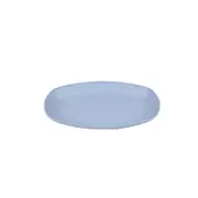 4Pcs Dinner Plate Eco-friendly Non-slip Wheat Straw Oval Shaped Fruit Dish for Home