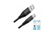 8Ware Premium 2m Samsung Certified Fast Speed Charging USB-C Type C Data Charger Cable For Samsung Huawei Google LG Retail Pack