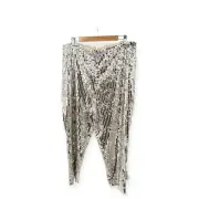 ASOS sequin cigarette suit pants in silver Size US 14