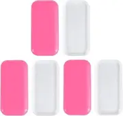Beavorty 6pcs Eyelash Glue Holder Silicone Pads Anti-deformation Easy to Lash Application Tool