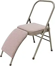 Yoga Chair,Foldable Yoga Prop Metal Frame,with Lumbar Support,for Dining Home Office Indoor Outdoor Use